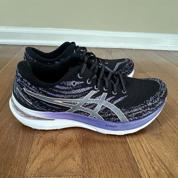 ASICS Gel-Kayano 29 Running Shoes Cushioning Stability Black Purple Womens 10 - Picture 1 of 9